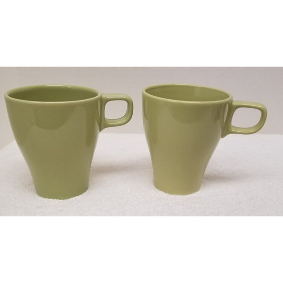 IKEA FARGRIK 2 mugs lime green Designs and Quality Ikea of Sweden micro/dishwash - Picture 6 of 7